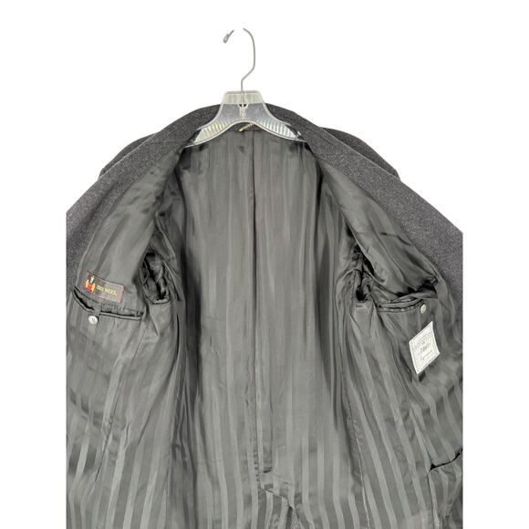 Vintage Nino Cerutti Signature 100% Wool Double Breasted Men’s Coat Gray Size 38 - Picture 4 of 14